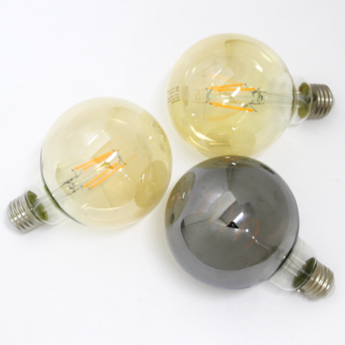 더쎈 LED 에디슨 램프 G95 골든글라스/스파이럴 4W E26